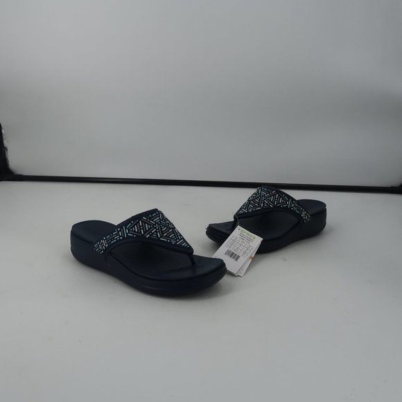 CROCS Navy Blue Women's Sandals - Picture 5 of 10